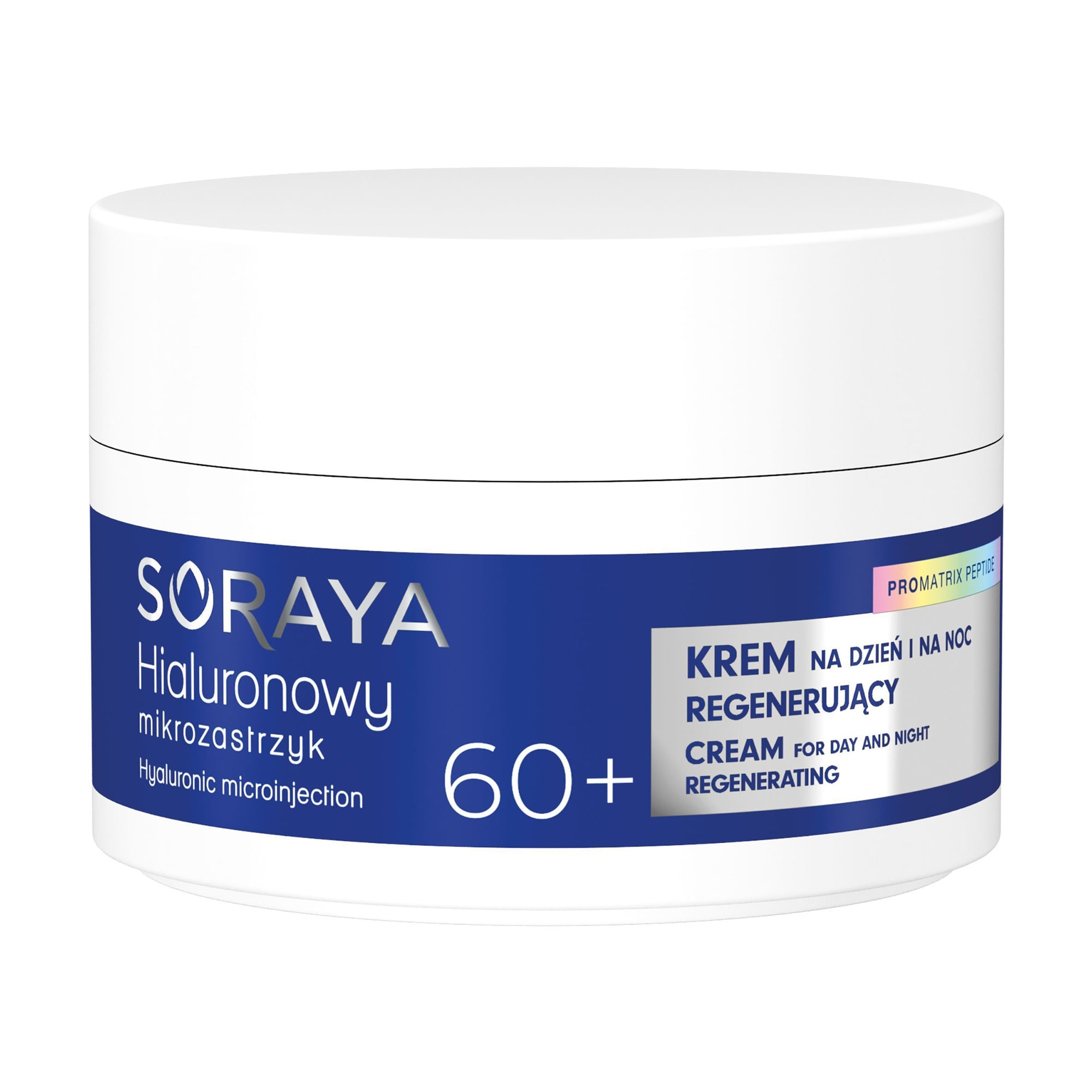 Регенерувальний крем для обличчя Soraya Hyaluronic Microinjection Pro Matrix Peptide Regenerating 60+, 50 мл